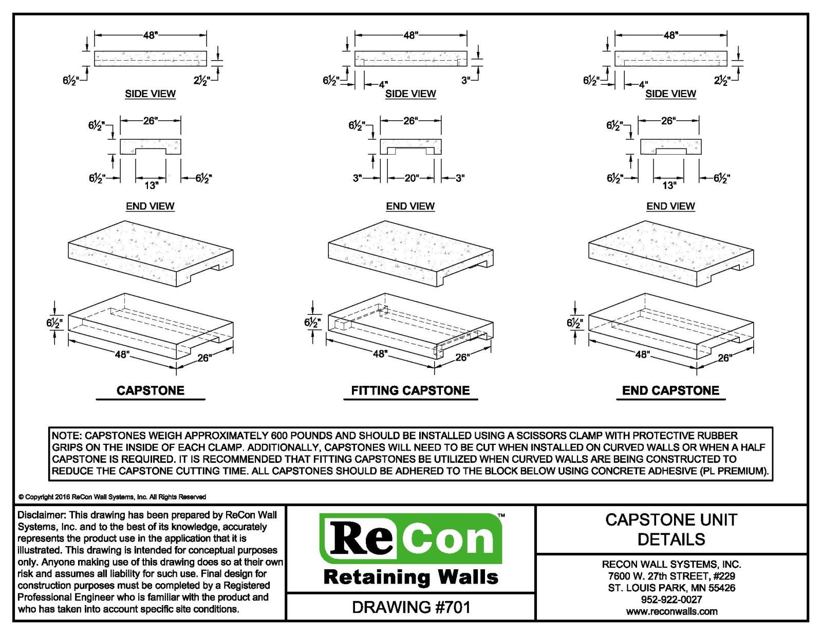 Resources- ReCon Walls