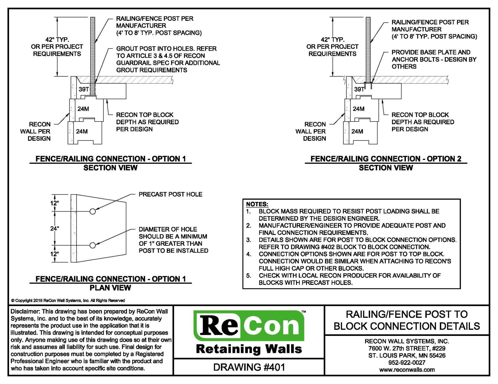 Resources- ReCon Walls